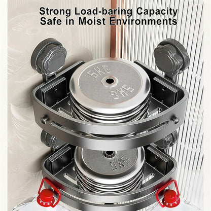 No-Drill Bathroom Corner Shelves