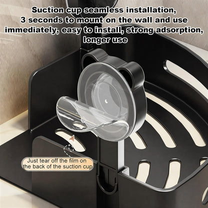 No-Drill Bathroom Corner Shelves