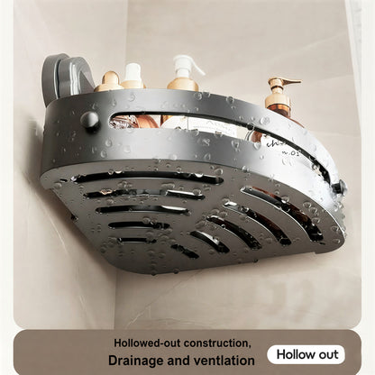 No-Drill Bathroom Corner Shelves